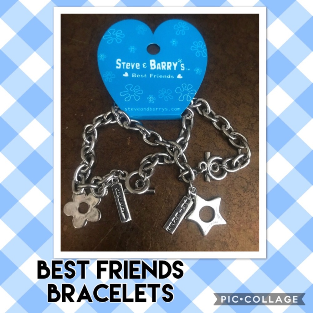 Best Friends Charm Bracelets BFF 2 piece Set Each Friend Gets 1 NEW Little Girls